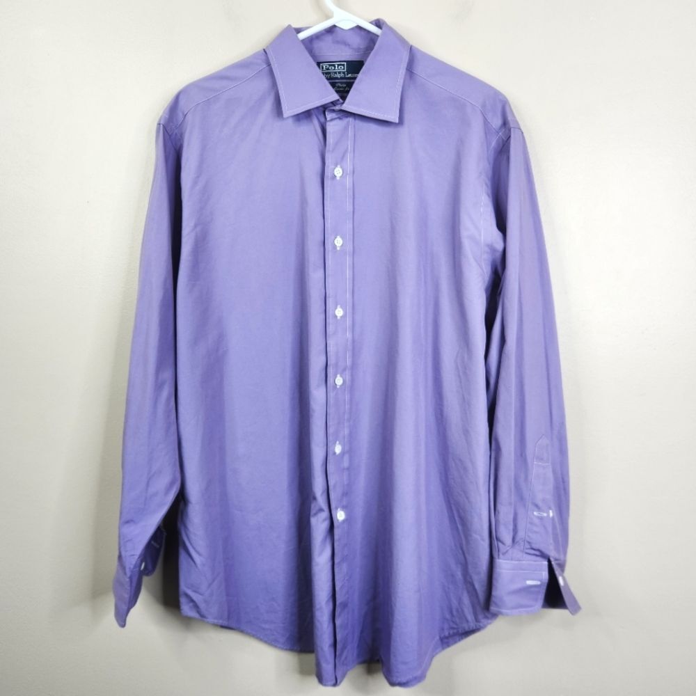 Polo Ralph Lauren Vintage Mens Philip Classic Fit Button Down Dress Shirt 16.5